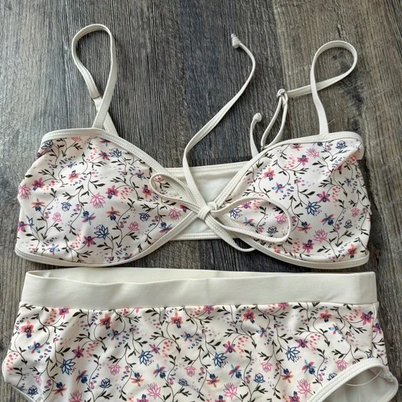 NWOT Caroline Constas floral bikini swimsuit C14